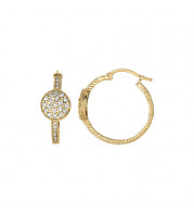 Jewelmi Custom 14k Yellow Gold Diamond Earrings