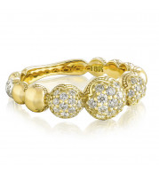 Tacori 18k Yellow Gold Sonoma Mist Diamond Men's Ring - SR212Y