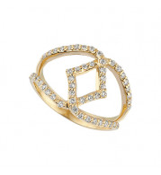 Jewelmi Custom 14k Yellow Gold Diamond Ring