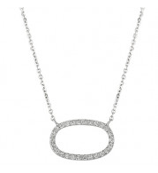 Jewelmi Custom 14k White Gold Diamond Necklace
