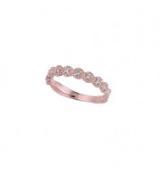 Jewelmi Custom 14k Rose Gold Diamond Stackables Ring