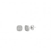 Jewelmi Custom 14k White Gold Diamond Earrings