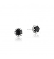 Tacori Sterling Silver Crescent Crown Gemstone Stud Earring - SE24019