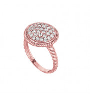 Jewelmi Custom 14k Rose Gold Diamond Ring