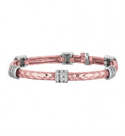 Jewelmi Custom 14k Two Tone Gold Diamond Bracelet
