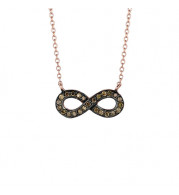 Jewelmi Custom 14k Rose Gold Diamond Necklace
