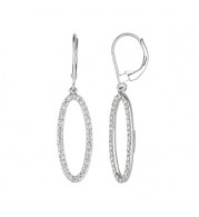 Jewelmi Custom 14k White Gold Diamond Earrings