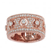 Jewelmi Custom 14k Rose Gold Diamond Ring