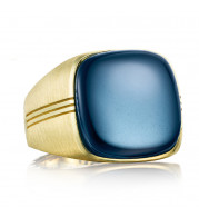 Tacori 18k Yellow Gold Legend Gemstone Men's Ring - MR100Y37
