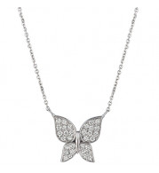 Jewelmi Custom 14k White Gold Diamond Necklace