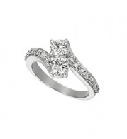 Jewelmi Custom 14k White Gold Diamond Ring
