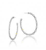Tacori Sterling Silver The Ivy Lane Hoop Earring - SE132