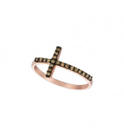 Jewelmi Custom 14k Rose Gold Diamond Ring