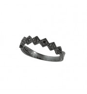 Jewelmi Custom 14k White Gold Diamond Stackables Ring