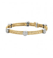 Jewelmi Custom 14k Two Tone Gold Diamond Bracelet