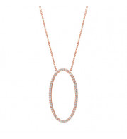 Jewelmi Custom 14k Rose Gold Diamond Necklace