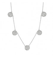 Jewelmi Custom 14k White Gold Diamond Necklace