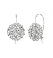 Jewelmi Custom 14k White Gold Diamond Earrings