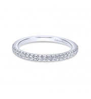 Gabriel & Co. 14k White Gold Contemporary Anniversary Wedding Band - WB10439W44JJ