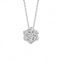 Jewelmi Custom 14k White Gold Diamond Necklace