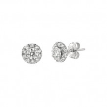 Jewelmi Custom 14k White Gold Diamond Earrings