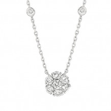 Jewelmi Custom 14k White Gold Diamond Necklace