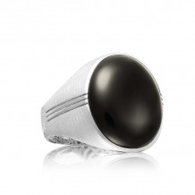 Tacori Sterling Silver Legend Gemstone Men's Ring - MR10419