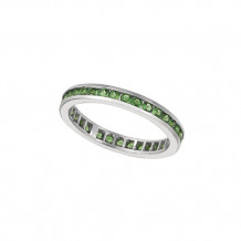 Jewelmi Custom 14k White Gold Tsavorite Ring