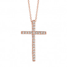 Jewelmi Custom 14k Rose Gold Diamond Necklace