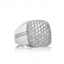 Tacori Sterling Silver Legend Diamond Men's Ring - MR101