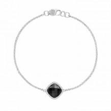 Tacori Sterling Silver Crescent Embrace Gemstone Women's Bracelet - SB22319