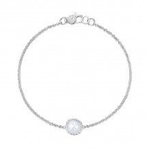 Tacori Sterling Silver Crescent Embrace Gemstone Women's Bracelet - SB16703