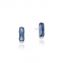 Tacori Sterling Silver Horizon Shine Gemstone Stud Earring - SE24933