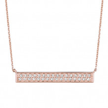 Jewelmi Custom 14k Rose Gold Diamond Necklace