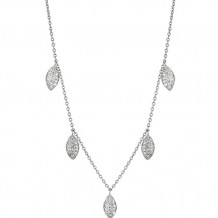 Jewelmi Custom 14k White Gold Diamond Necklace