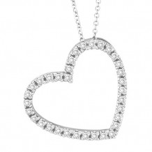 Jewelmi Custom 14k White Gold Diamond Necklace