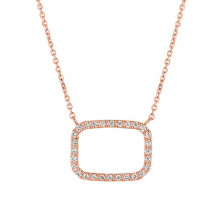 Jewelmi Custom 14k Rose Gold Diamond Necklace