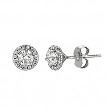 Jewelmi Custom 14k White Gold Diamond Earrings