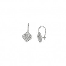 Jewelmi Custom 14k White Gold Diamond Earrings