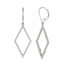 Jewelmi Custom 14k White Gold Diamond Earrings