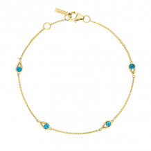 Tacori 14k Yellow Gold Petite Gemstones Women's Bracelet - SB23233FY