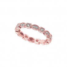 Jewelmi Custom 14k Rose Gold Diamond Stackable Ring