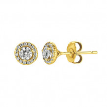 Jewelmi Custom 14k Yellow Gold Diamond Earrings