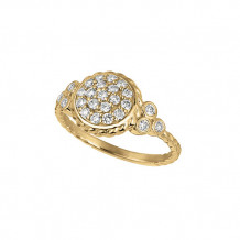 Jewelmi Custom 14k Yellow Gold Diamond Ring
