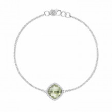 Tacori Sterling Silver Crescent Embrace Gemstone Women's Bracelet - SB22312