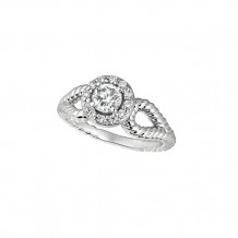 Jewelmi Custom 14k White Gold Bypass Diamond Engagement Ring