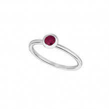 Jewelmi Custom 14k White Gold Ruby Ring