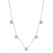 Jewelmi Custom 14k White Gold Diamond Necklace