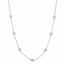 Jewelmi Custom 14k White Gold Diamond Necklace