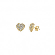 Jewelmi Custom 14k Yellow Gold Diamond Earrings